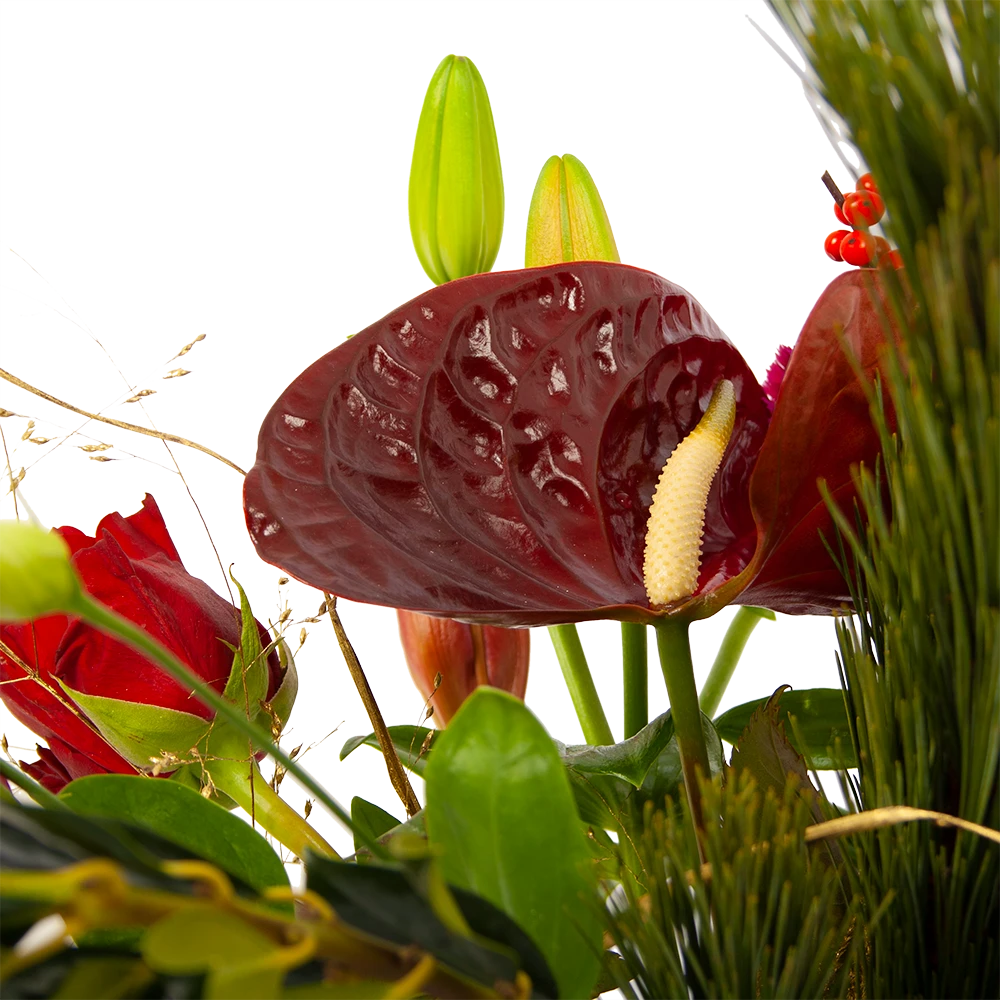 Boeket Liefdevolle Kerst Middel 6 Boeket Liefdevolle Kerst Middel - Afbeelding 4