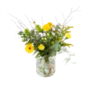 Boeket Vrolijk Geel Klein -Goedkope Groen Tuin Geluk Winkel boeket vrolijk geel boeketten 1 2