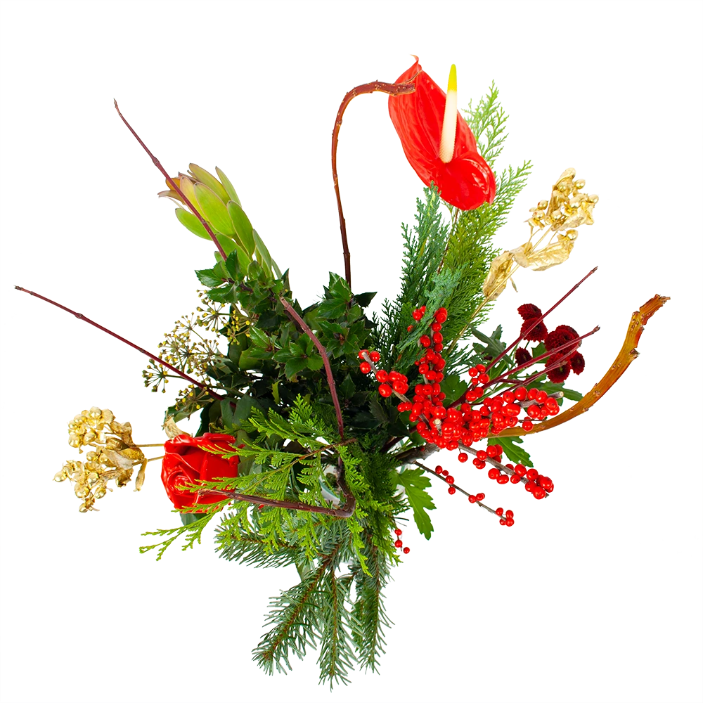 Boeket Winterpret Middel 4 Boeket Winterpret Middel - Afbeelding 2