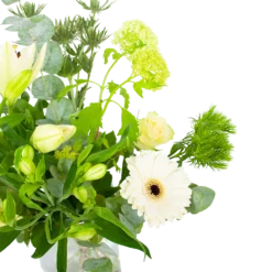 Boeket Wit Gebaar Klein -Goedkope Groen Tuin Geluk Winkel boeket wit gebaar boeketten 2 2