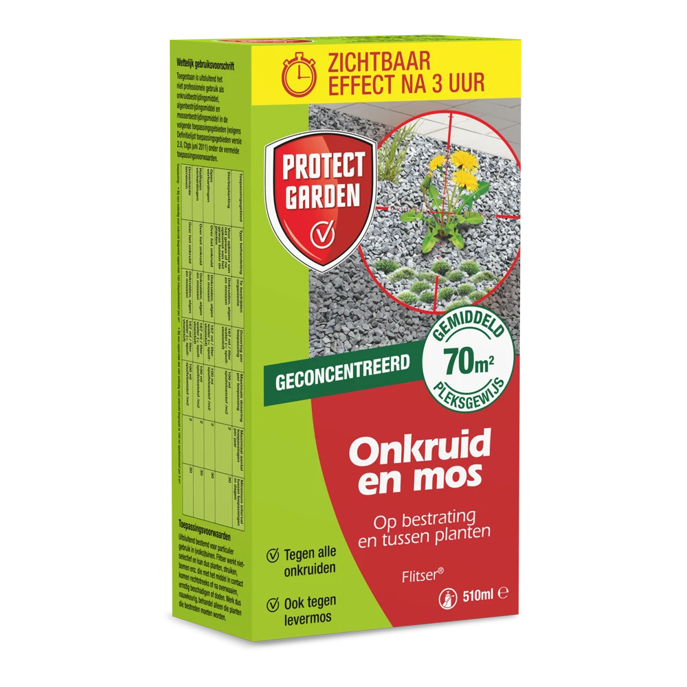 Protect Garden Flitser Concentraat 510ml - Onkruid En Aanslag 3 Protect Garden Flitser Concentraat 510ml - Onkruid En Aanslag