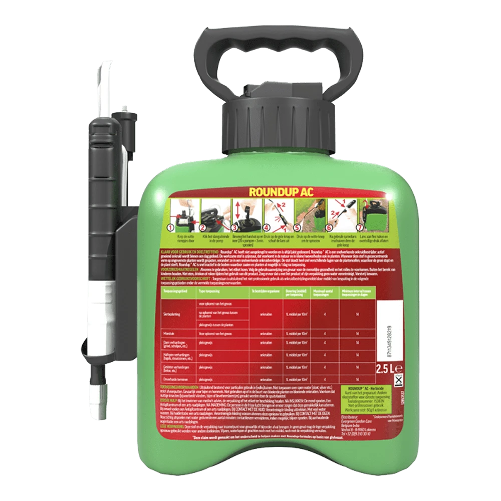 ROUNDUPu00ae AC Snel Onkruidvrij Onkruiddrukspuit 2,5L - Onkruid En Aanslag - Afbeelding 2