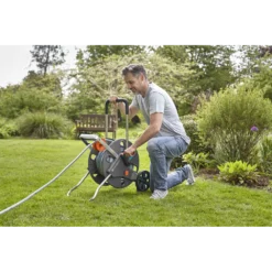 Slangenwagen AquaRoll Easy Set - L - 50m - Gardena -Goedkope Groen Tuin Geluk Winkel slangenwagen aquaroll easy set l 50m gardena 3 7