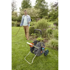 Slangenwagen AquaRoll Easy Set - L - 50m - Gardena -Goedkope Groen Tuin Geluk Winkel slangenwagen aquaroll easy set l 50m gardena 4 7