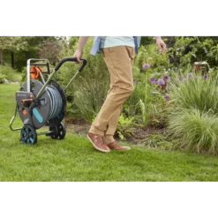 Slangenwagen AquaRoll Easy Set - L - 50m - Gardena -Goedkope Groen Tuin Geluk Winkel slangenwagen aquaroll easy set l 50m gardena 5 7