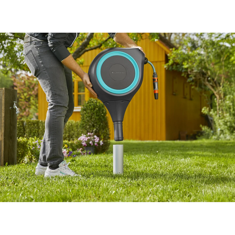 Tuinslangbox RollUp - M - 20m - Blauw - Gardena 7 Tuinslangbox RollUp - M - 20m - Blauw - Gardena - Afbeelding 5