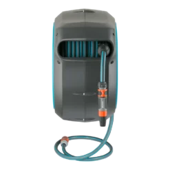 Wandslangenbox RollUp - M/L - 25m - Blauw - Gardena -Goedkope Groen Tuin Geluk Winkel wandslangenbox rollup m l 25m blauw gardena 2 7