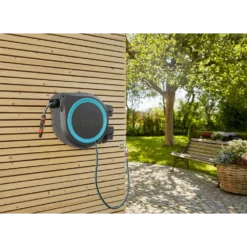 Wandslangenbox RollUp - XL - 35m - Blauw - Gardena -Goedkope Groen Tuin Geluk Winkel wandslangenbox rollup xl 35m blauw gardena 5 7